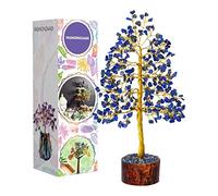 Lapis Lazuli crystal tree, crystals and gemstones tree of life artificial bonsai crystal tree, decorative home accessories, house warming gifts new home, gifts for women birthday unique, 10 inch