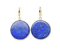 Lapis Lazuli Earrings Navy Blue Earrings for Women Blue Teardrop Dangle Earring Hook Geometry Gemstones Ear Jewelry Gift, Zinc, Lapis Lazuli