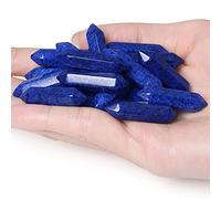 Lapis Lazuli Healing Crystal Rods 10pcs Polished Glass Hexagonal Reiki Tip Energy Balance Meditation Therapy Chakra Wall