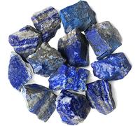 Lapis Lazuli Raw Crystals Natural Rough Stones Bulk Large 0.8-1.2" Rocks Reiki Gemstones Fountain Rocks for Tumbling Cabbing Polishing Wire Wrapping Wicca Decoration 0.45 lbs