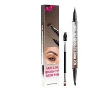 Lápiz Para Cejas - Maquillaje 2 In 1 De Doble Punta Para Cejas,Herramienta De Maquillaje Impermeable Para Hombres Mujeres Principiantes Lovers De Belleza Ocasiones Especiales Bodas Cenas