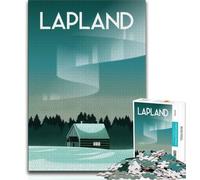 Lapland Jigsaw Puzzles for Adults 1000,Learning Educational Toys Family Games with Matching Poster And Trivia Sheet 38x26cm