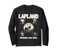 Lapland Untamed and Wild Forests Hills Finland Northern Vibe Long Sleeve T-Shirt