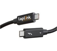 LAPLINK - Thunderbolt 4 Cable for Ultra High Speed Data Transfer - Transfer Cable for PCmover Software (not Included), Compatible with Thunderbolt 3 and Thunderbolt 4 Ports - 2.6 ft