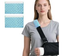 LAPLUIE Cushioned Arm Sling Padding for Neck Slim Sling Pad, Strap Cushion for Arm Sling, Shoulder Brace Carry Strap Pillow Arm Elbow Wrist Injury Support Strap Pad for Women Men Kids (2, Sky Blue)