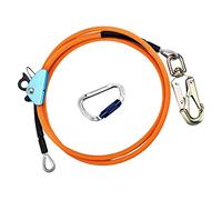 LAPOOH 1/2 Inch x 8 Inch Steel Wire Core Flip Line Kit Climbing Positioning Rope for Arborists Climbers Tree Climbers
