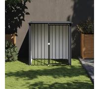 LAPOOH 172347 Dog House with Black Roof 110 x 103 x 109 cm Galvanised Steel, Dog House, Dog House, Outdoor Dog House