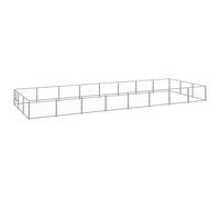 LAPOOH 3082140 Silver Steel Dog Cage, 24 m² in Steel, Dog Cages, Outdoor Dog Cage, Dog Enclosure, Pet Cage,