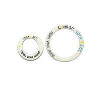 LAPOOH Car Engine Start Stop Ignition Key Ring Stickers for Smart 453 Fortwo Forfour 3D Fluorescent Decoration Stickers Ignition Switch Keyhole Sticker,Start ring-2 pcs