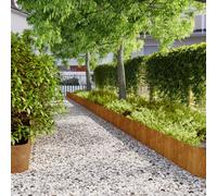 LAPOOH Lawn Edgings 10 pcs 25x103 cm Flexible Corten steel,Lawn Edging Flexible Garden Edging,Garden Edging-821896