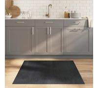 LAPOOH Rug Square Grey 100x100 cm Bamboo,Anti Slip Rug Living Room/Bedroom,Modern Area Rug-376802
