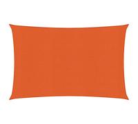 LAPOOH Sunshade Sail 160 g/m² Orange 2.5x3.5 m HDPE,UV30+ Protection,Waterproof,Sun Shade Sail,Sun Shade Sail for Outdoor Garden Patio-311673