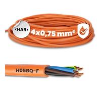 Lapp 00136023 ÖLFLEX 550 P / H05BQ-F 4 x 0.75 mm² Connection Cable with Protective Conductor I for Construction Machinery, Electric Handheld Devices and Agricultural Technology I PUR Connection Cable