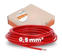 Lapp 100m PVC Single Core H05V-K 0.5mm² Red - Flexible Copper Wire