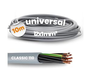 Lapp 1119212 Ölflex Classic 110 PVC Control Cable 12 x 1 mm² with Green/Yellow Protective Conductor 12G 1.0 mm² I Control Cable 12 Core I Cable 12 Core 10 m