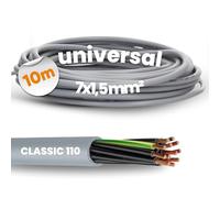 Lapp 1119307 Ölflex Classic 110 PVC 10 Metres Control Cable 7 x 1.5 mm² with Green/Yellow Protective Conductor 7G 1.5 mm² - 7 Core Control Cable
