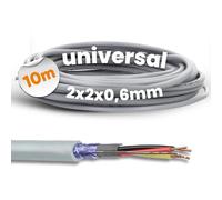 Lapp 1591301 J-Y(ST) Y Shielded Telephone Cable 2 x 2 x 0.6 mm Telephone Cable 4 Wire Telecommunication Cable Bell Cable Alarm Cable Network Cable Bell Wire 10 m