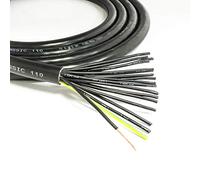 LAPP 18 Core Flexible Mains Cable. 18x2.5mm. Black. 5cm
