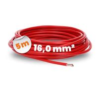 Lapp 5 m H07V-K 16 mm² Red Wiring Cable - Flexible PVC Single Core Strand