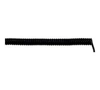 Lapp 73220262 Coiled Cable Unitronic® Spiral 300 mm / 1200 mm 6 x 0.25 mm² Black 1 Piece