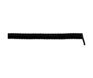 Lapp 73220262 Coiled Cable Unitronic® Spiral 300 mm / 1200 mm 6 x 0.25 mm² Black 1 Piece