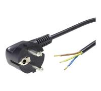 LAPP current cable black 3m right-angle plug stripped end