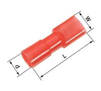 LAPP 61794952 receptacle 2.8mm width 0.8mm thick 180° Red Insulated