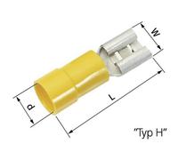 LAPP receptacle 9.5mm width 1.2mm thickness Yellow 50 pcs