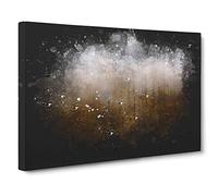 Lappach Forest in Italy Paint Splash Canvas Print | Gallery Wrapped 30mm Frame Wall Art | 30x20 inches | Ready to Hang | Modern Landscape Picture | Living Room Bedroom Lounge Office