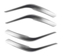LAPPGNGFYA Car Interior Door Handles for B&MW X1 E84 2010 2011 2012 2013 2014 2015 Door Inner Handle Modification Armrest Protective Cover(Silver 4)