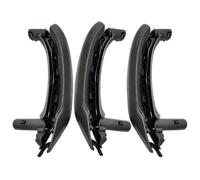 LAPPGNGFYA Car Interior Door Handles for B&MW X3 X4 F25 F26 2010-2016 LHD RHD Interior Door Armrest Pull Handle Genuine Leather Cover Full Set Assembly(Lhd 6pcs Set Black)