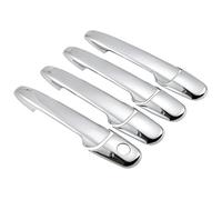 LAPPGNGFYA Car Interior Door Handles for Mazda 3 5 6 RX8 Black Carbon Fiber Chrome Car Door Handle Cover Exterior Trim Left Right Front Rear(Chrome)