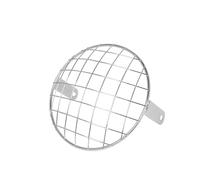 LAPPGNGFYA Motorcycle Light Grille Protector For Cafe Racer 7 Inch Motorcycle Universal Vintage Headlight Protector Retro Grill Lamp Cover(2)