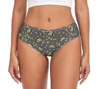 Laprad Women's Underwear Brief Breathable Soft Bamboo Viscose Ladies Panties, Bumblebee, M