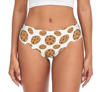 Laprad Women's Underwear Brief Breathable Soft Bamboo Viscose Ladies Panties, Chocolate Chip Cookies, XL