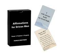 Lapsia Positive Affirmation Cards for Men - Motivational Mindset Gift, Valentine's Day Gifts for Him, Boyfriend, Husband, Brother, Dad, Coworker or Boss