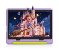 Laptok Kids Tablet 10 Inch, Android 15 Tablet for Kids | 20GB+64GB+1TB Expand | Face ID & Parental Control | 5000mAh & Fast Charging | 5MP+8MP | WiFi 6 | BT 5.3 | Protective Case, Purple