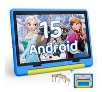 Laptok Kids Tablet, Android 14 Kids Tablet 10 inch Octa-Core with 20GB+64GB+1TB Expand Tab for Toddler Child｜ Parental Control｜WiFi 6｜BT 5.3｜Dual Camera｜Protective Case｜Great Gift for Children(Blue)