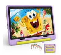 Laptok Kids Tablet, Android 15 Kids Tablet 10 inch Octa-Core with 20GB+64GB+1TB Expand Tab for Toddler Child｜ Parental Control｜WiFi 6｜BT 5.3｜Dual Camera｜Protective Case｜Great Gift for Child(Purple)