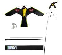 Laptony Bird Scarer Kite With 4m Pole Crop Protector Bird Hawk Flying kite
