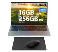 Laptop 14 inch Notebook, N4120 Quad-Core, 16GB DDR4 256GB SSD, FHD 1920*1080 Display, 5GHz WIFI, USB 3.0, HDMI, Expandable Storage, Win11 Portable PC for Work/Study, Mouse and Mous Pad included