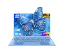 Laptop 14" Laptop 8GB LPDDR4 256GB SSD Up to 1TB SSD Expand Celeron N5095 Up to 2.9Ghz Quad-Core Win 11 PC with Cooling Fan Webcam Type-C 1920*1200 2K FHD Dual Screen WiFi-Blue