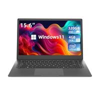 Laptop 15.6 Inch W11 Notebook Computer, 4GB DDR3 320GB SSD,Celeron Quad Core,HD IPS Display, Lightweight Laptop PC with WiFi,Bluetooth 4.2, USB 3.0 interface, Mini HDMI, Webcam, Micro SD Card,webca
