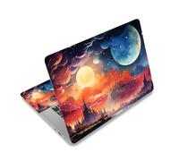 Laptop and Netbook Protection Sticker with Fantasy Universe, includes 2 wrist pads
