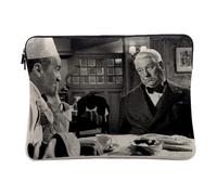 Laptop and Tablet Case Linen Look - Le Gentleman D'Epsom Jean Gabin Louis De Funes Film Francais - 14-15 Inches Protective Laptop Sleeve Printed in France