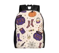 Laptop Backpack 15 Inch Travel Casual Daypack Cute Shoulder Bags School Bag | Magic Witch Witchcraft Bohemian Drawing Printed Basic Daypacks Travel Business Work Bag For Men Women