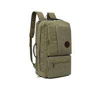 Laptop Backpack for Men, Large Backpack Womens, Casual Lightweight Canvas Travel Backpack, Unisex Outdoor Vintage Rucksack School Bag College Student Rucksack for Hiking Camping (Army Green)