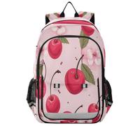Laptop Backpack for Teens Women Men Travel Lightweight Durable Daypack Cherry Fruit
