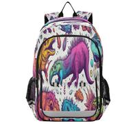 Laptop Backpack for Teens Women Men Travel Lightweight Durable Daypack Dinosaur Fossil