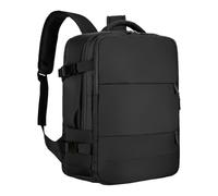Laptop Backpack, Travel Weekender Bookbag, Airline Approved, Anti Theft, Multi Pocket, Lightweight, Large for Flight, Business, School, Work, and Daily Commute, Black, Consulte la descripción